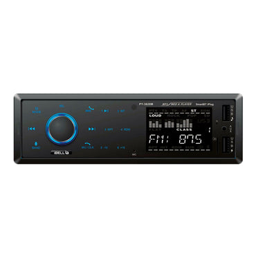 IBELL CP7920T Car Audio System, Bluetooth, Dual USB, AUX, SD Card, FM Radio, 140W Car Audio Player, LCD Display,1 DIN Music System, Voice Assistant (Black)