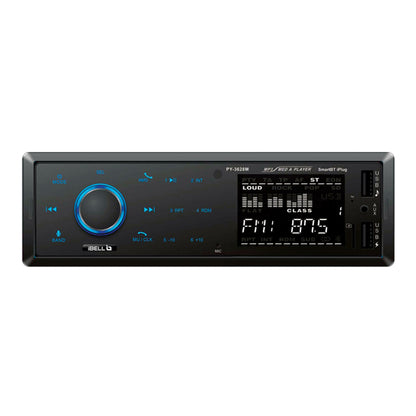 IBELL CP7920T Car Audio System, Bluetooth, Dual USB, AUX, SD Card, FM Radio, 140W Car Audio Player, LCD Display,1 DIN Music System, Voice Assistant (Black)