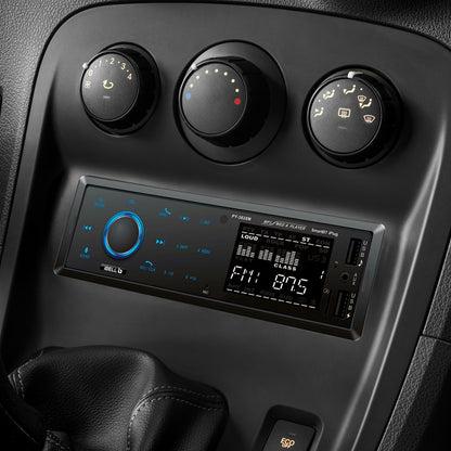 IBELL CP7920T Car Audio System, Bluetooth, Dual USB, AUX, SD Card, FM Radio, 140W Car Audio Player, LCD Display,1 DIN Music System, Voice Assistant (Black)