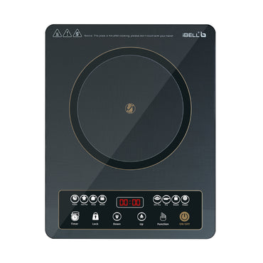 iBELL IBL CROWN 11 Induction Cooktop, 2000W, Full Touch Control,6 preset menu, Auto Shut Off and over Heat Protection,2 year warranty(Black)