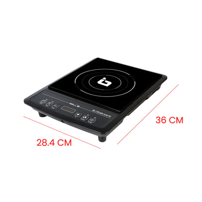 IBELL SLIM50 Induction Cooktop, 2000W, BIS Certified, LED Display, 2 Yr Warranty, Auto Shut-Off, Over Heat Protection (Black)