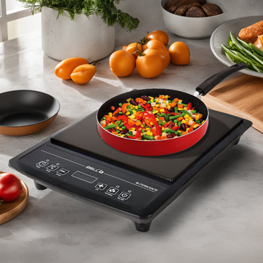 IBELL SLIM50 Induction Cooktop, 2000W, BIS Certified, LED Display, 2 Yr Warranty, Auto Shut-Off, Over Heat Protection (Black)