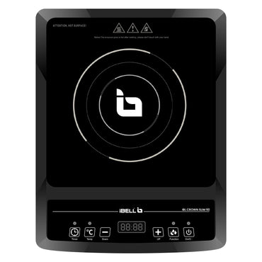 IBELL SLIM50 Induction Cooktop, 2000W, BIS Certified, LED Display, 2 Yr Warranty, Auto Shut-Off, Over Heat Protection (Black)