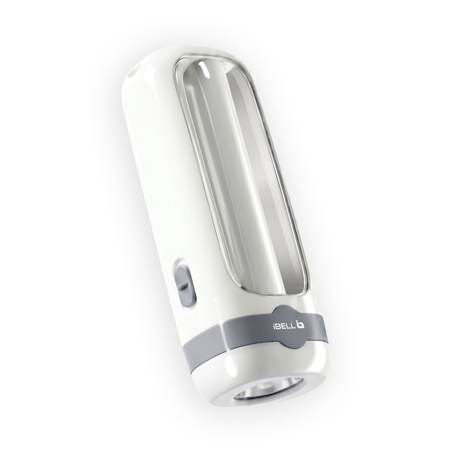 IBELL EL8438SL Rechargeable Emergency Handlamp Torch, 2 Light Modes, Bright & Efficient Illumination, Portable Flashlight (White)