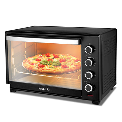IBELL EO40LGDLX Electric Oven Toaster Grill OTG with Convection & Motorized Rotisserie, 1800 Watt, Multiple heating options, Illuminated Chamber (Black, 40 L)