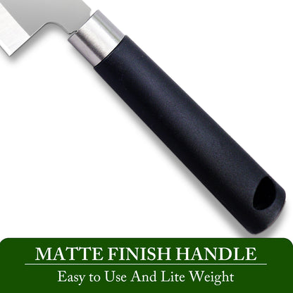 IBELL FA20 Premium Kitchen Knife, Stainless Steel, for Cutting Fruits, Vegetables and Meat (Black)