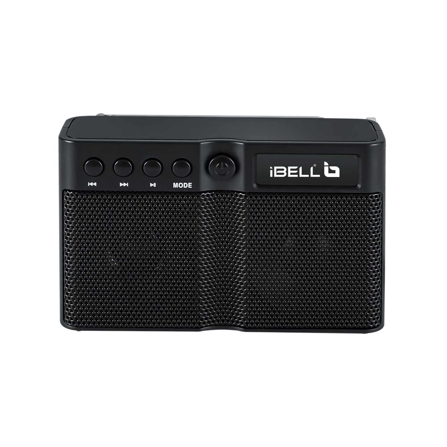 iBELL FM760BT Portable FM Radio with Bluetooth Speaker, USB Charging, Headphone Jack & Built-in Rechargeable Battery (Black)