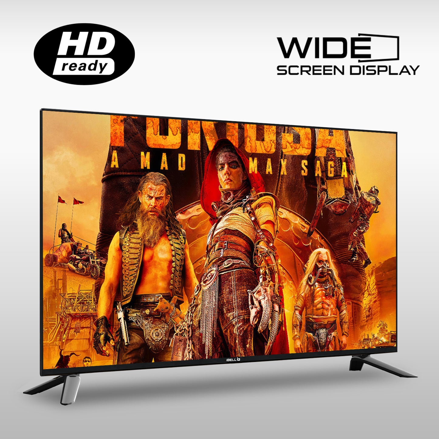 IBELL 80 cm (32 inches) Frameless Series Smart LED Google TV GTV32E (Black)