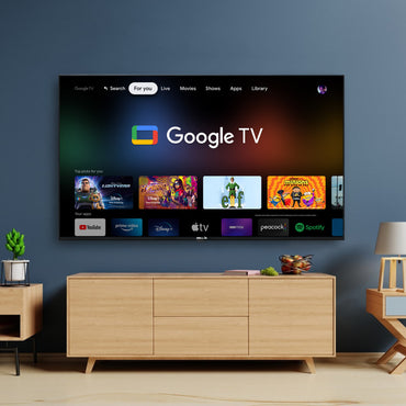 IBELL 109cm (43 inches) Frameless Google LED TV - Full HD, Android 11.0, Smart Features, Crisp Display, Sleek Design (GTV43E, Black)