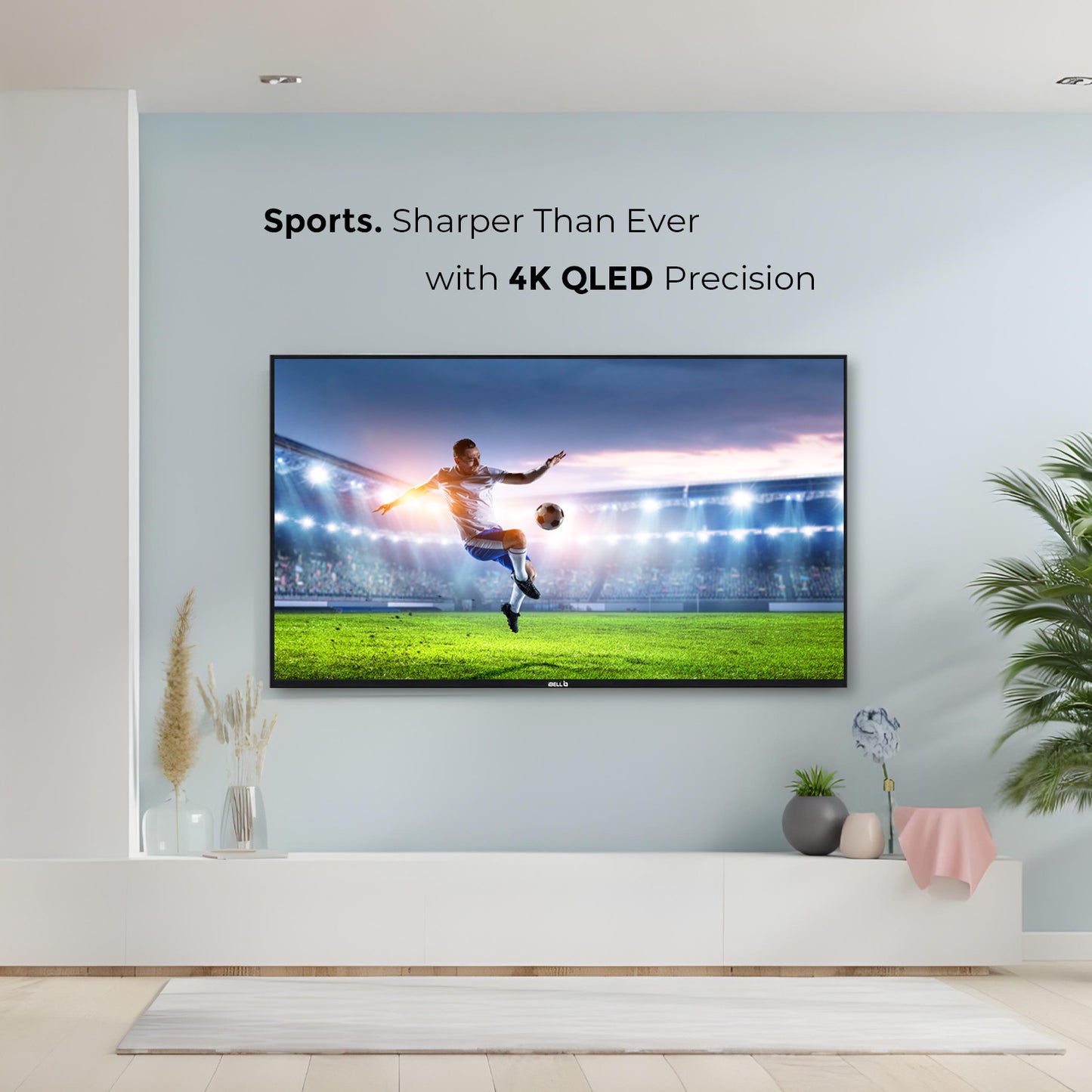 IBELL 108 cm (43 inches) A+ Series 4K Ultra HD Smart QLED TV (Black)