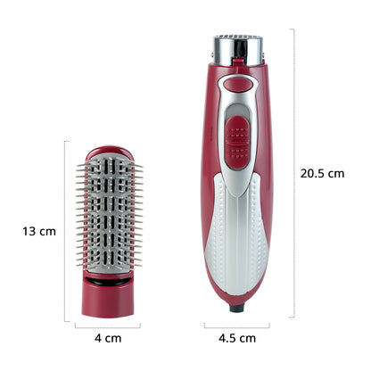 IBELL Hair Straightening Brush for Women | 3-in-1 Hot Air Brush for Styling, Drying & Straightening | Ceramic Bristles, 3 Speed Settings, Smooth Salon Finish | Ideal for Everyday Hair Care, 1-Year Warranty