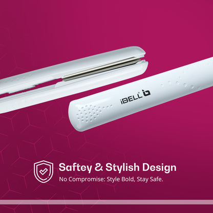 IBELL 3-in-1 Hair Straightener for Woman | Professional Hair Curler Machine with Ceramic Plates | 200°C Salon Styling Tool | Straight, Curl & Wave | Hair Straightening Lasts 2–3 Hours | LED Indicator & 1-Year Warranty
