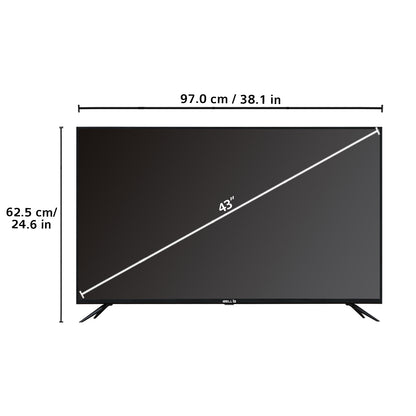 IBELL 109 cm (43 Inches) Smart Full HD LED TV, Android 9.0, Wide Screen (Black)