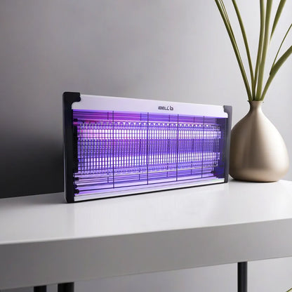 iBELL M215IK Bug Zapper Machine, 30W Insect Killer with Aluminum Body - Fly Catcher for Home, Hotels & Offices - UV Bulbs (Silver)