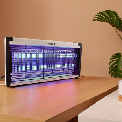 iBELL M215IK Bug Zapper Machine, 30W Insect Killer with Aluminum Body - Fly Catcher for Home, Hotels & Offices - UV Bulbs (Silver)