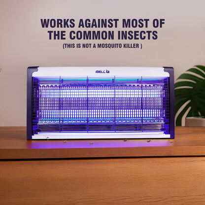 iBELL M215IK Bug Zapper Machine, 30W Insect Killer with Aluminum Body - Fly Catcher for Home, Hotels & Offices - UV Bulbs (Silver)