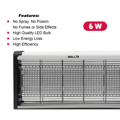 iBELL M23IK Insect Killer Machine for Home LED Bulb, High Efficiency, Effective Fly Catcher/Insect Trap for Home, Office & Restaurant (Silver)