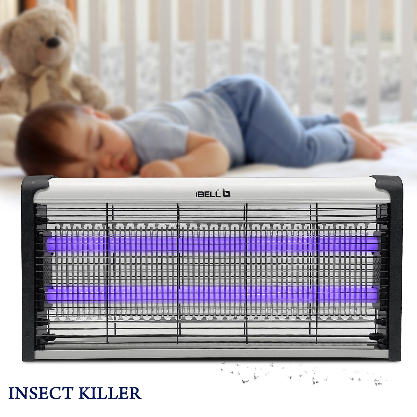 iBELL M23IK Insect Killer Machine for Home LED Bulb, High Efficiency, Effective Fly Catcher/Insect Trap for Home, Office & Restaurant (Silver)