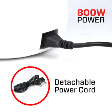 IBELL MPK15M Multipurpose Electric Kettle, 1.5 Litre, 800W, 2 Cooking Pots & Egg Boiler, Temperature Control, For boiling Water, Egg, Stainless Steel Body (White)