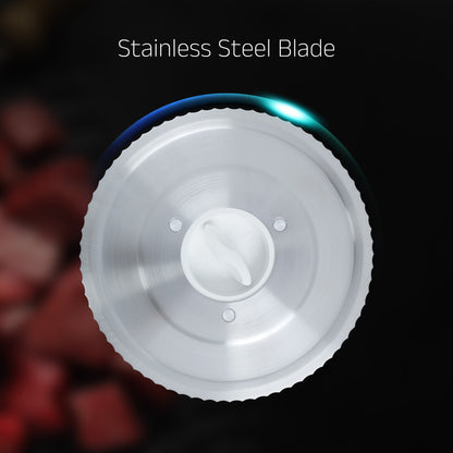 iBELL MS170M Electric Meat Slicer Foldable Portable, 850W, Stainless Steel Blade, Heavy Duty Meat Slicer (White)