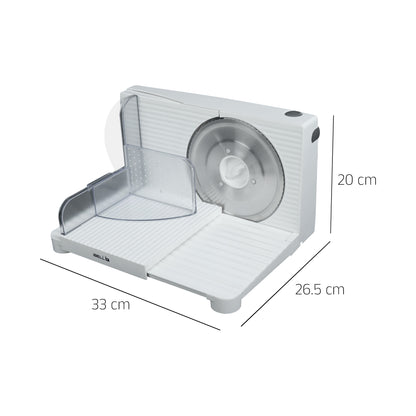 iBELL MS170M Electric Meat Slicer Foldable Portable, 850W, Stainless Steel Blade, Heavy Duty Meat Slicer (White)