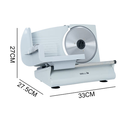 iBELL MS2330M Electric Meat Slicer, 1000W,Heavy Duty Meat Cutter, Chopper & Mincer with Stainless Steel Blade for Boneless Meat/Bread/Cheese/Vegetables (Silver)