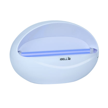iBELL P100IK LED Fly Catcher & Insect Killer Machine with Sticky Trap, No Side Effects, Compact and Stylish Design for Home, Office and Restaurant (White)
