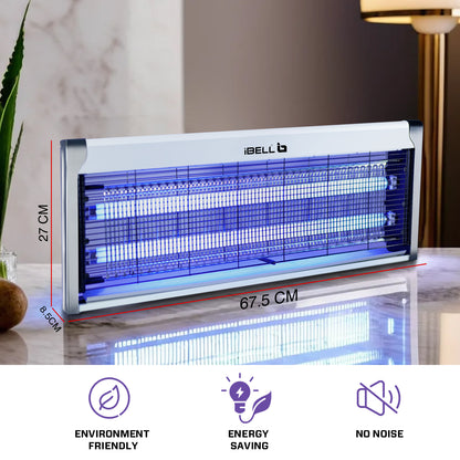 iBELL 202IK Insect Killer Machine 40W Bug Zapper, Energy Saving, Aluminium Body & UV Bulbs, Fly Catcher for Home, Hotels & Offices, Insect Control (Grey)