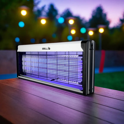 iBELL S60IK Insect Killer Machine 60W, UV Lamp Technology, Effective Bug Zapper for Home, Office, and Restaurants (Silver)