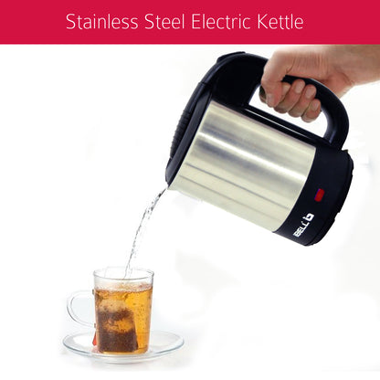 iBELL SEK105 Electric Kettle With Removable Lid, 0.5 Ltrs, 950W Highly Polished Stainless Steel (Silver)