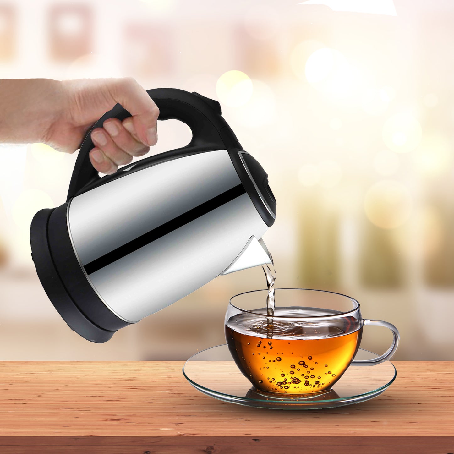 IBELL Sek150L Premium Electric Kettle 1.5 Litre,1500 Watts, Stainless Steel, Auto Cut-Off Feature (Silver)