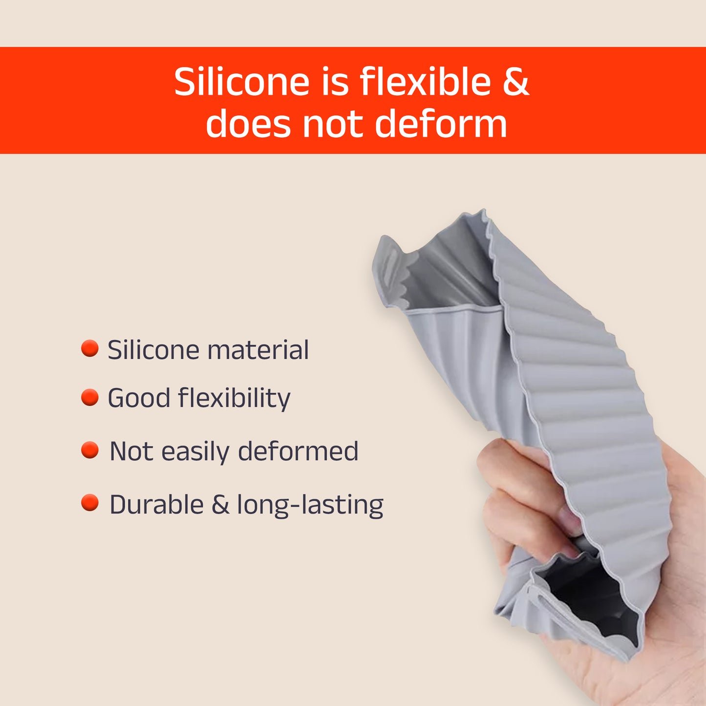 IBELL SILICONE190G Round Silicone Tray for Air Fryer/Oven, Heat Resistant, Flexible, Multi Purpose, Raised Edge, Reusable, Washable Tray with Small to Extra Large Size (Pack of 6)