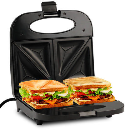 iBELL SM1535 Sandwich Maker, Grill & Toast, Electric, Nonstick, 750 Watt (Black)