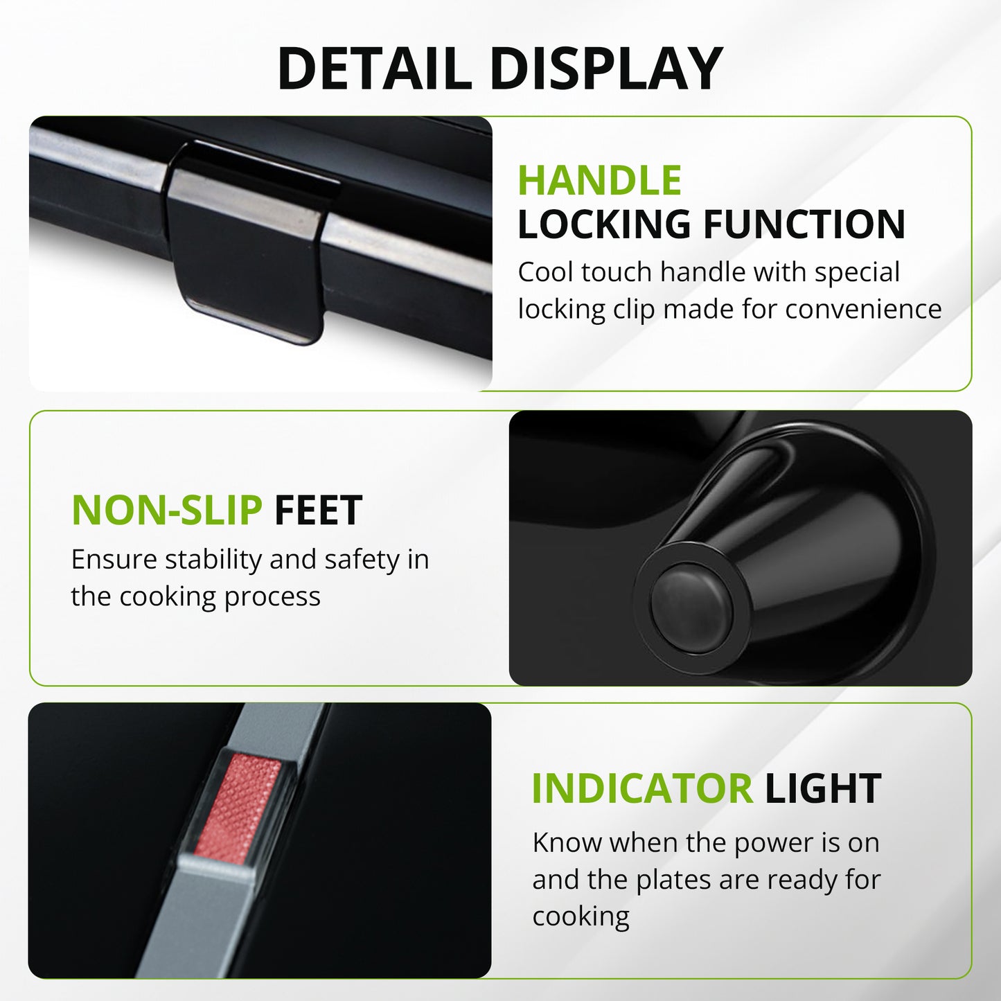 iBELL SM410N Sandwich Maker with Non Stick Sandwich Plates Grill & Toast, Electric, Nonstick, 800 Watt (Black)