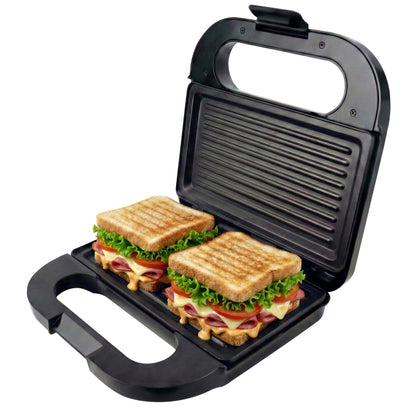 iBELL SM440 Sandwich Maker, Grill & Toast, Electric, Nonstick, 850 Watt (Black)