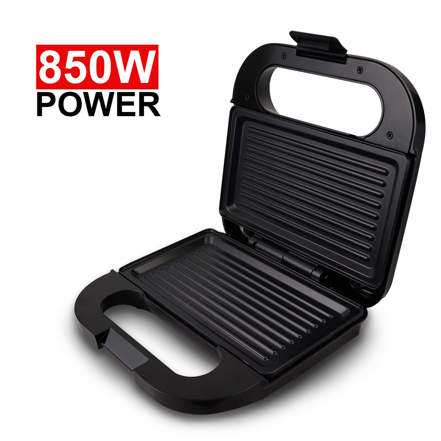iBELL SM440 Sandwich Maker, Grill & Toast, Electric, Nonstick, 850 Watt (Black)