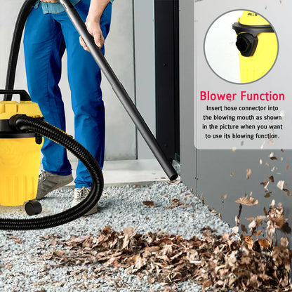 IBELL 120YB Vacuum Cleaner for Home Use, Wet & Dry, 1200W, 12L Capacity, Washable Dust Bag, 21.7 KPa Suction Power, Blower Function (Yellow)