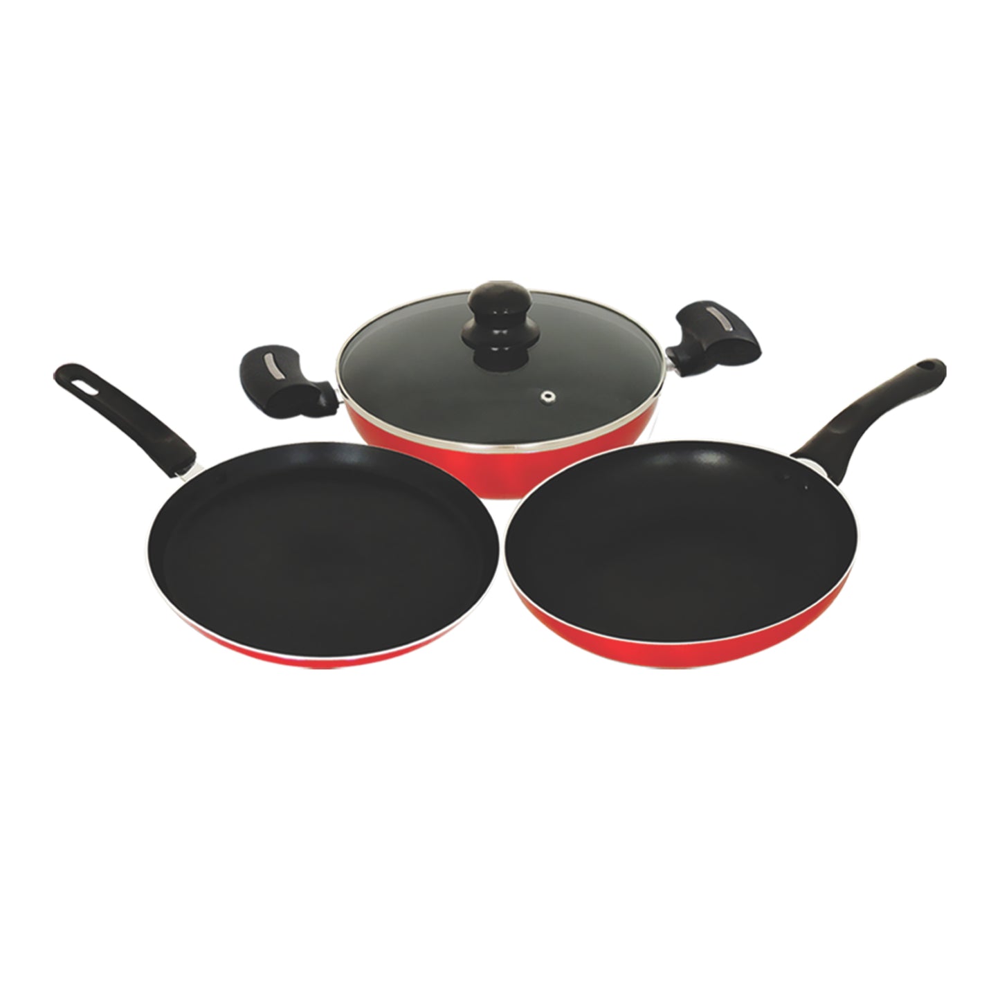 iBELL IBL KTF 2426IB Non Stick Cookware Set – Induction & Gas Compatible, PFOA Free