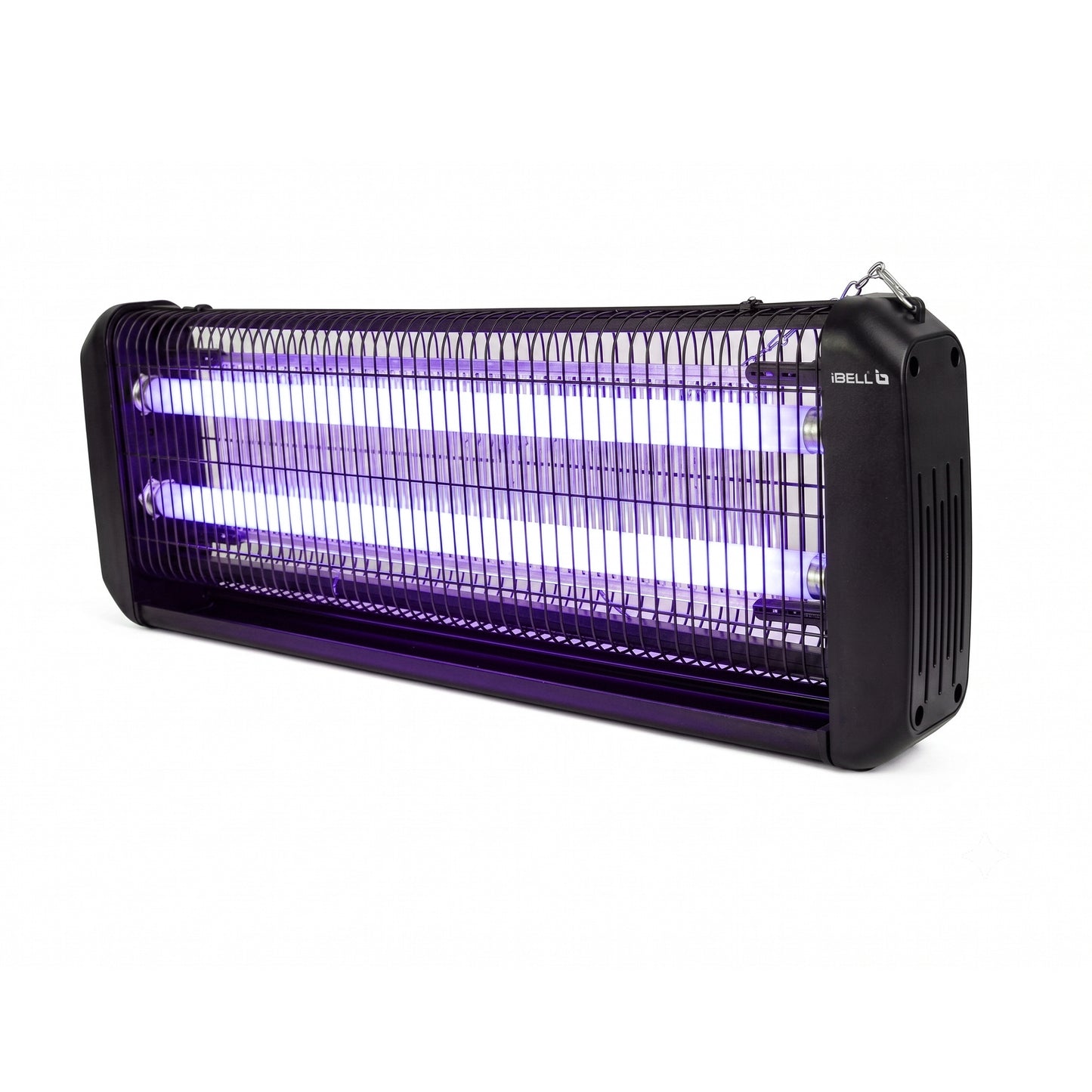 iBELL S40IK Plus 40W Electric Insect Killer with UVA Lamps, 360° Wide Grid, Detachable Collection Tray, Hanging Chain, Silent & Eco-Friendly Insect Zapper for Home, Office & Restaurant, Black