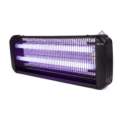 iBELL S40IK Plus 40W Electric Insect Killer with UVA Lamps, 360° Wide Grid, Detachable Collection Tray, Hanging Chain, Silent & Eco-Friendly Insect Zapper for Home, Office & Restaurant, Black