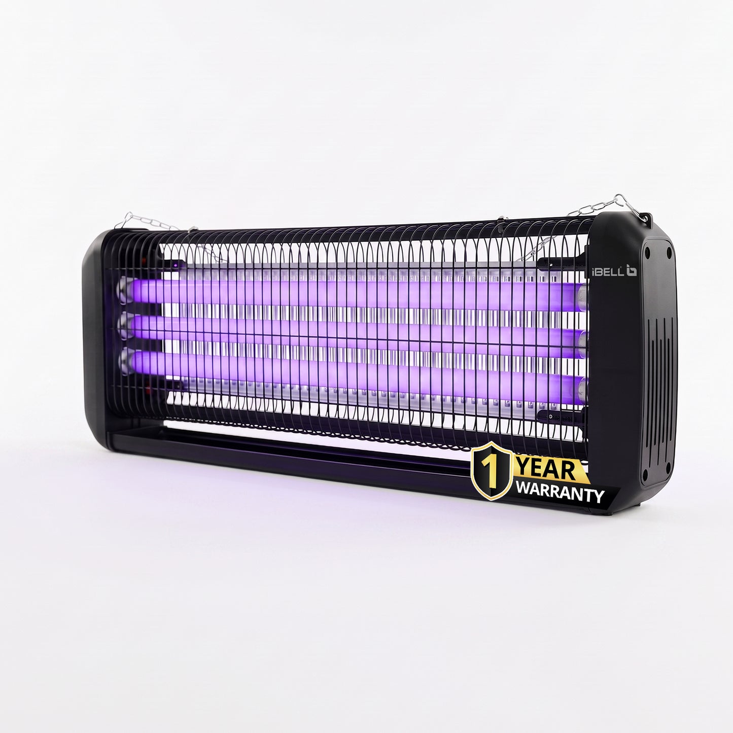 iBELL S60IKPlus 60W Electric Insect Killer with UVA Lamps, 360° Wide Grid, Detachable Tray, Hanging Chain, Silent & Eco-Friendly Insect Zapper for Home, Office & Restaurant