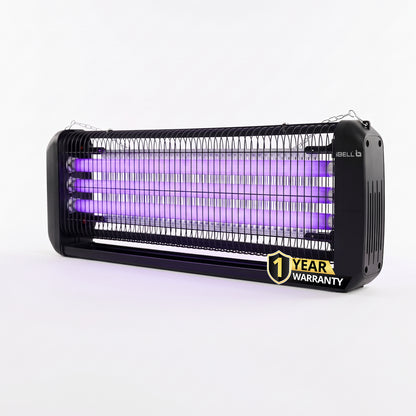 iBELL S60IKPlus 60W Electric Insect Killer with UVA Lamps, 360° Wide Grid, Detachable Tray, Hanging Chain, Silent & Eco-Friendly Insect Zapper for Home, Office & Restaurant