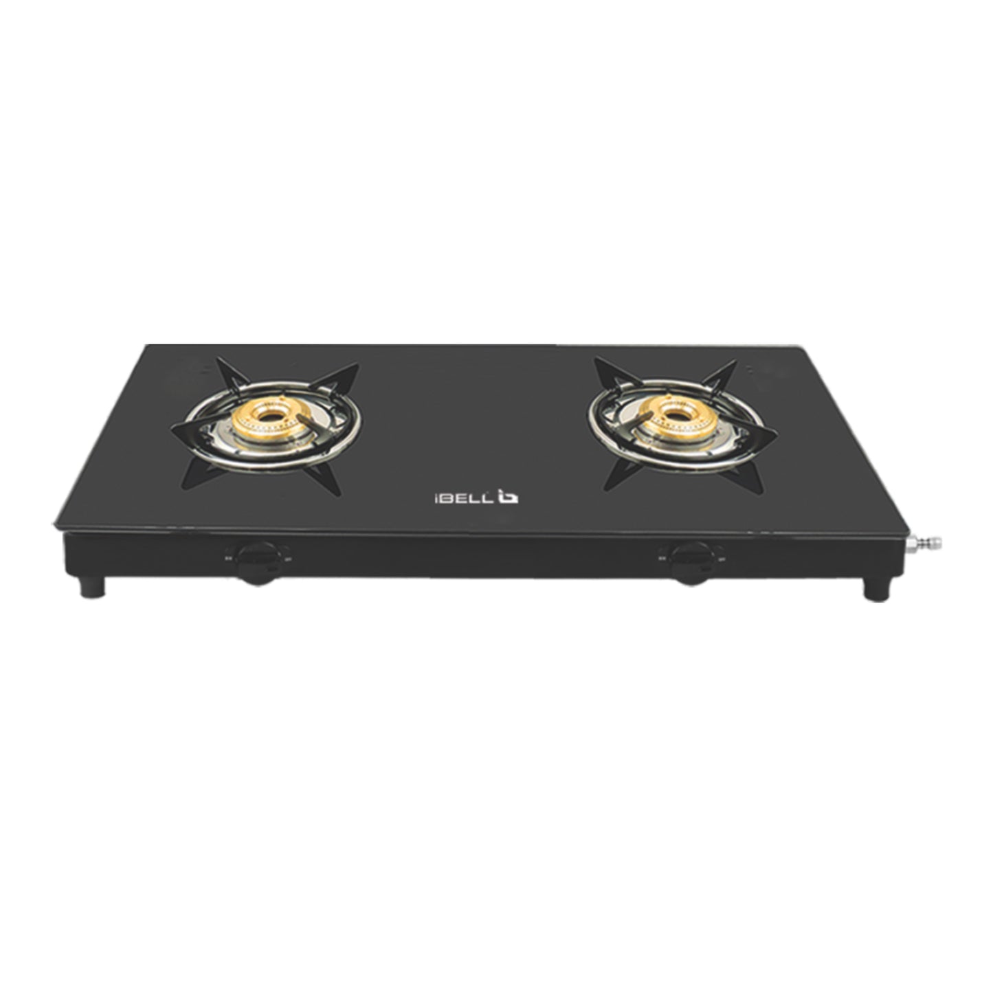 iBELL IBL SLEEK 03B 3 Burner Gas Stove – Black MS Top, ISI Marked, Toughened Pan Support