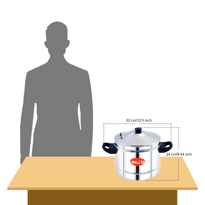 iBELL Stainless Steel 6 Plates Idly Cooker Pot,Induction and Gas Stove Compatible Idli Maker(24 Idlies)