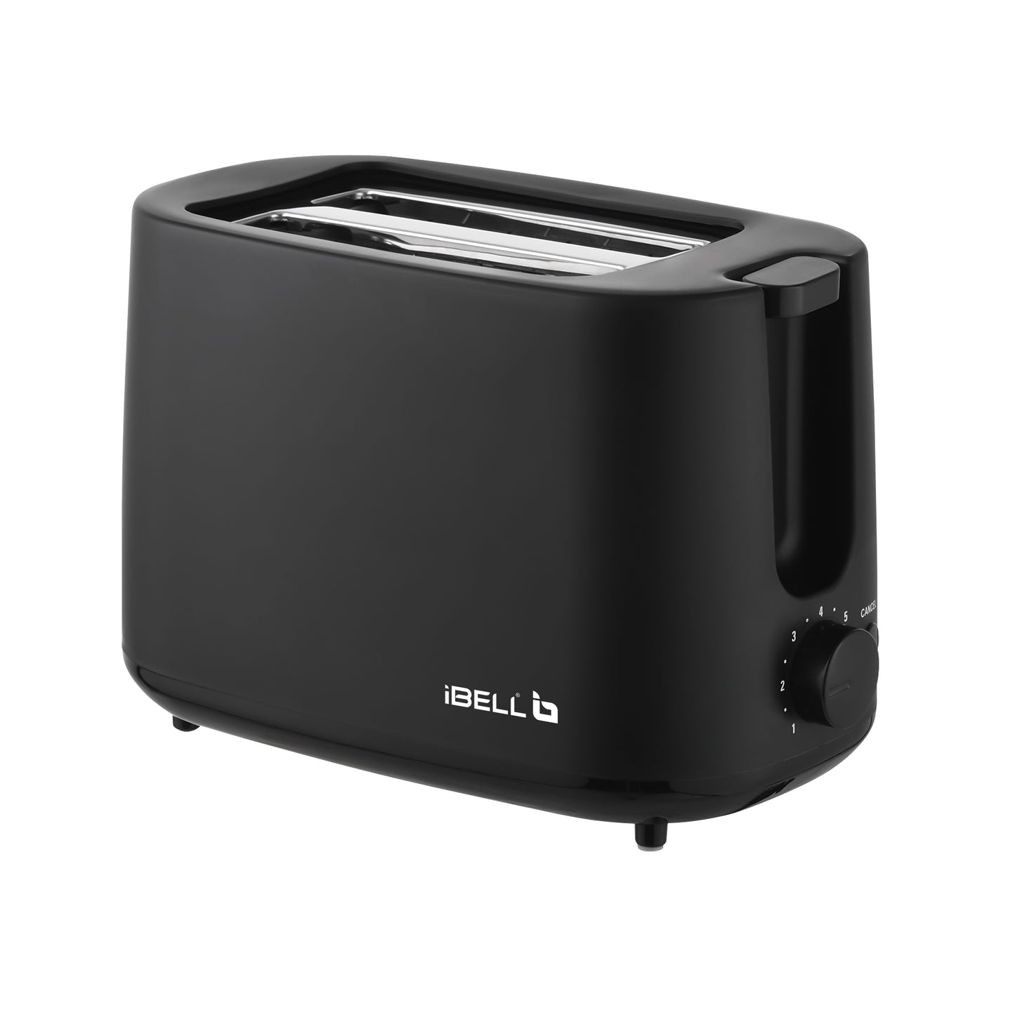 iBELL Toaster CrustoF20 Auto Pop-up Bread Toaster with Removable Crumb Tray, Auto Shutoff, Cancel Button, 7 Levels Browning Controller, Cord Storage, 750 Watts, 2 Year Warranty (Black)