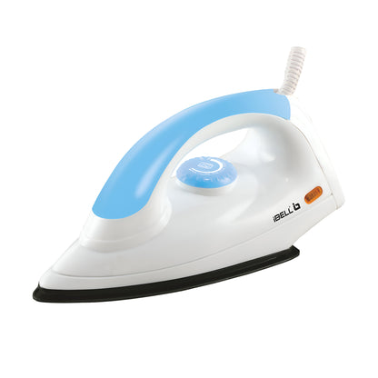 IBELL MAGIC 1000 Watts Dry Iron for Clothes with 3 Years Warranty, Non-Stick Soleplate, Adjustable Temperature Control, Shock Proof Body, Pilot Lamp Indicator, Compact and Lightweight Design