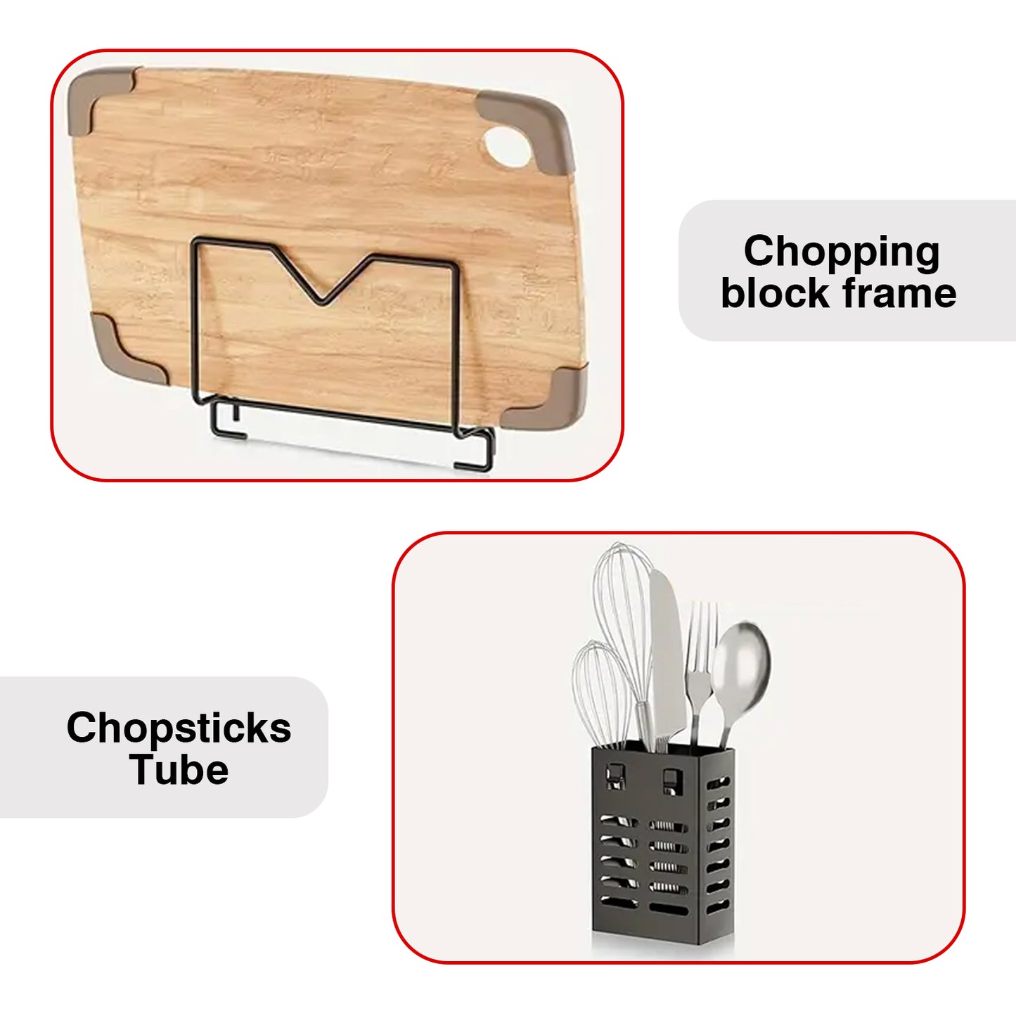 IBELL Carbon Steel DR243 Dish Drying Rack, 2-Tier Bartan Stand/Drainer Shelf/Kitchen Organizer/Counter for Utensils Storage (Black), 42.5x24.5x35.5 cm