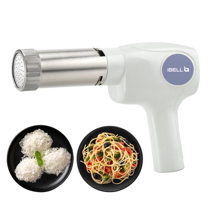 IBELL Electric Idiyappam Maker, Pasta & Noodle Maker with 6 Molds, 50Watts Power, 50 Times for Full Charge, Cordless with Rechargeable Battery(Black)