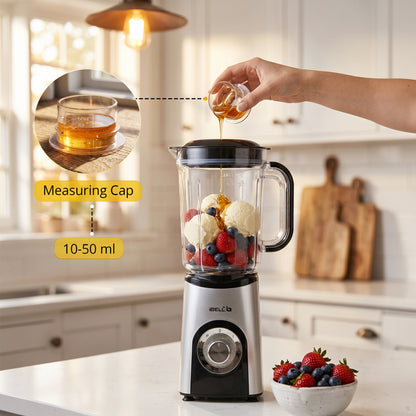 iBELL Nutri Core 3Q Plus 600W Nutri Blender Mixer Grinder & Juicer with 3 Jars with Sipper Cap, 2 Year Warranty, 2-Speed & Pulse Function, Overheat Protection for Smoothies, Juices (Silver)