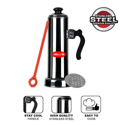 iBELL Stainless Steel Puttu Maker, Food Grade 304 Stainless Steel